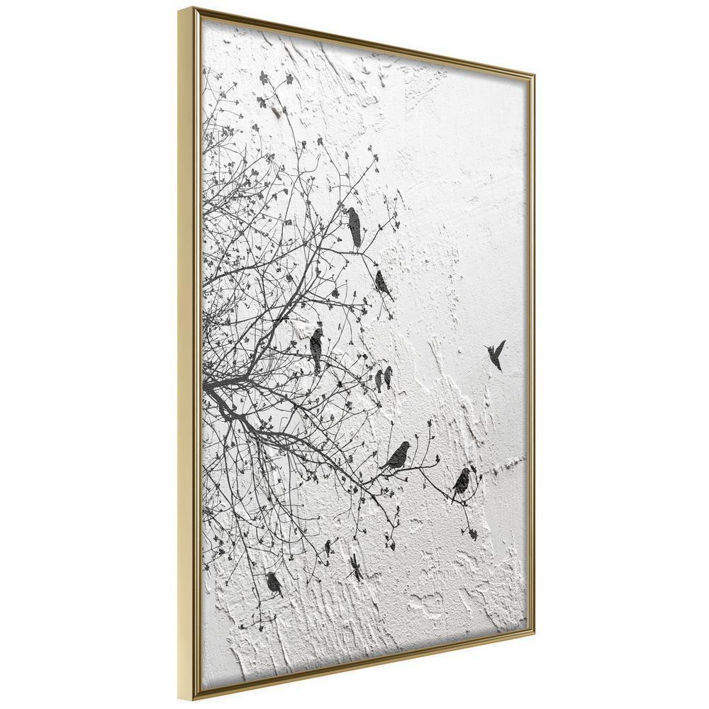 Black and white Wall Frame - Twitter I-artwork for wall with acrylic glass protection
