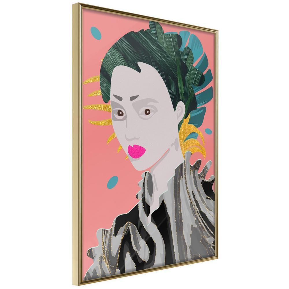 Wall Decor Portrait - Geisha-artwork for wall with acrylic glass protection