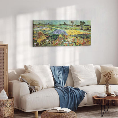 Canvas Print - Fields in Auvers-ArtfulPrivacy-Wall Art Collection