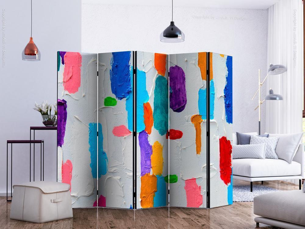 Decorative partition-Room Divider - Color Matching II-Folding Screen Wall Panel by ArtfulPrivacy