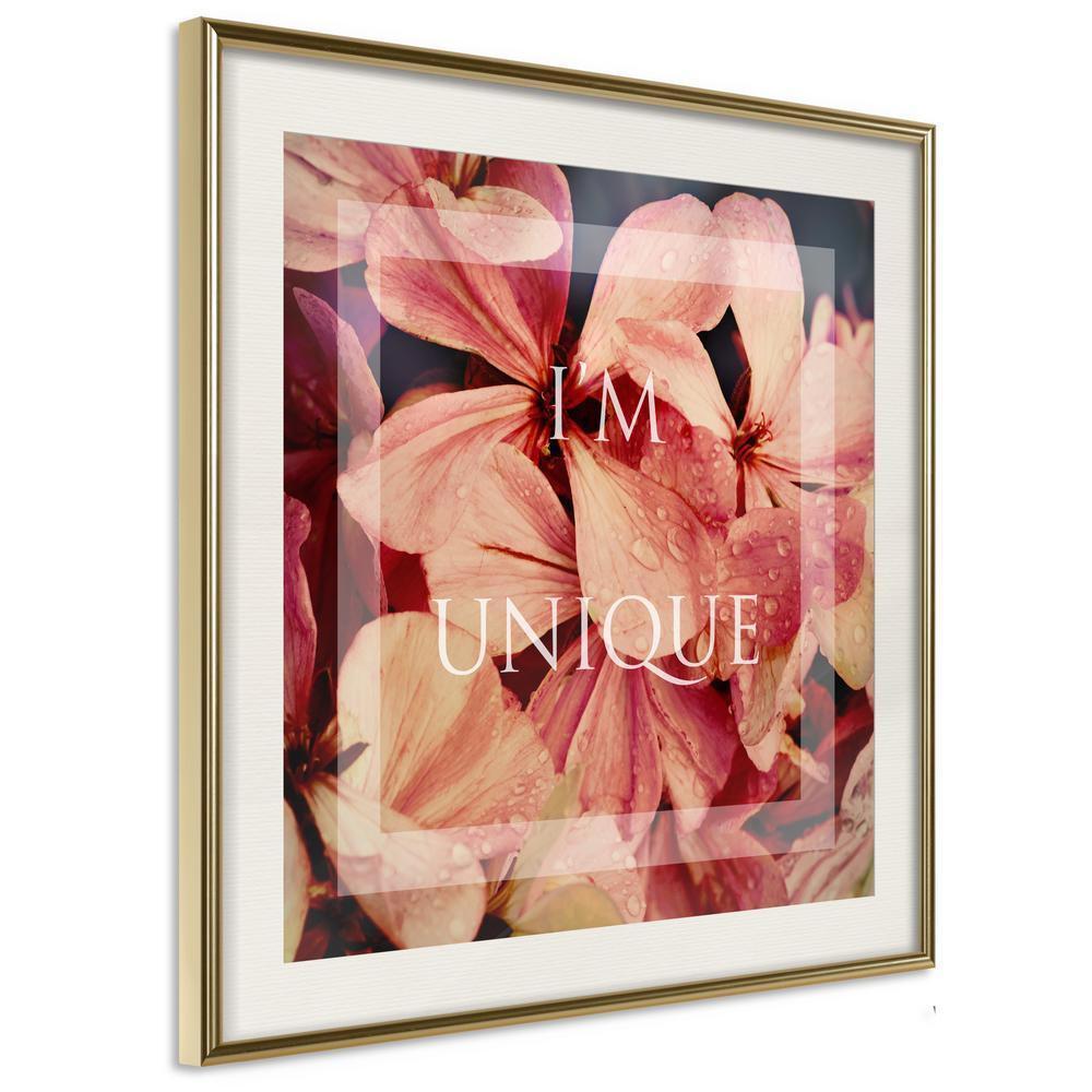 Typography Framed Art Print - Believe It (Square)-artwork for wall with acrylic glass protection