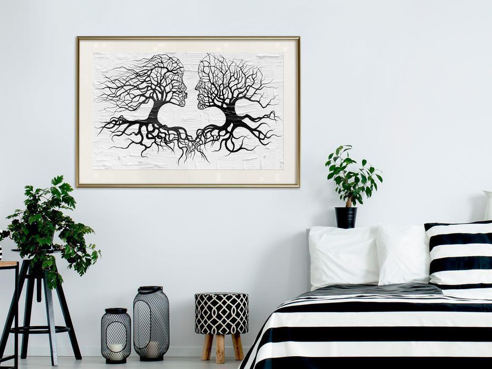 Autumn Framed Poster - Like the Old Trees-artwork for wall with acrylic glass protection