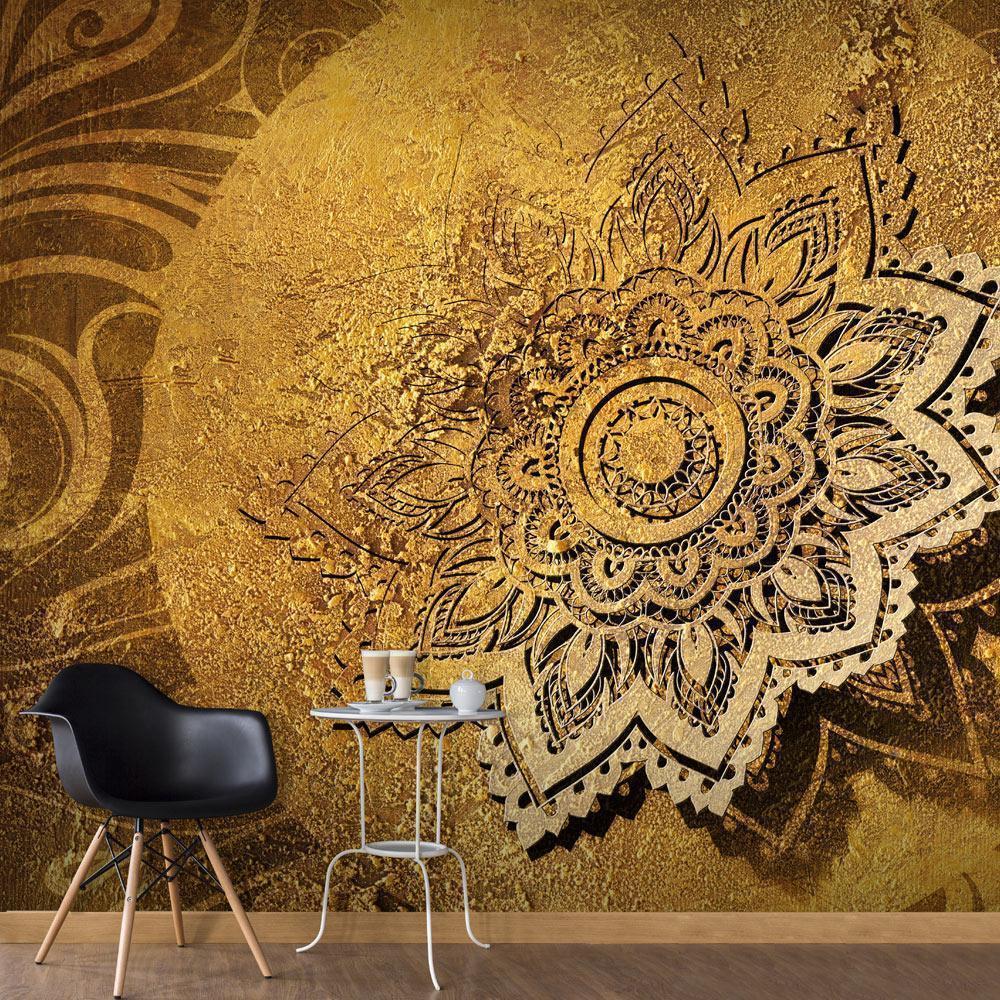 Wall Mural - Golden Illumination-Wall Murals-ArtfulPrivacy