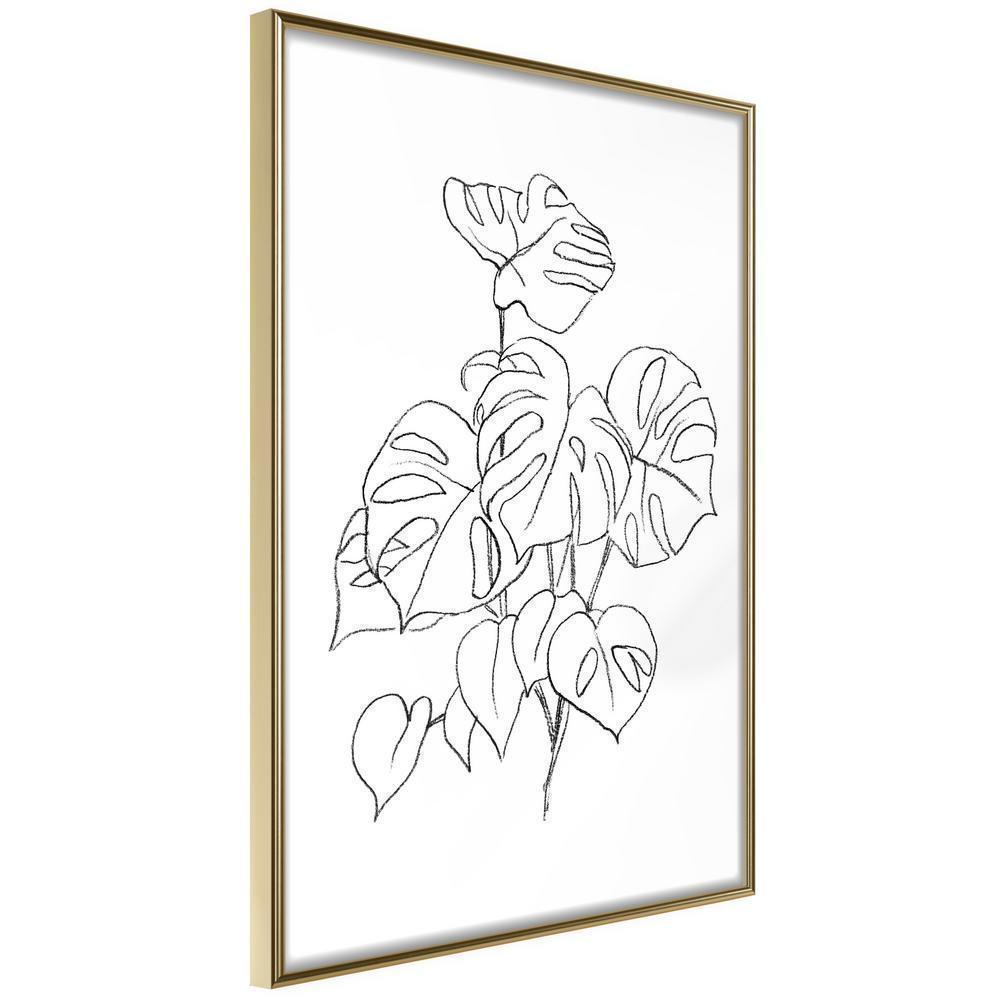 Botanical Wall Art - Bouquet of Leaves-artwork for wall with acrylic glass protection