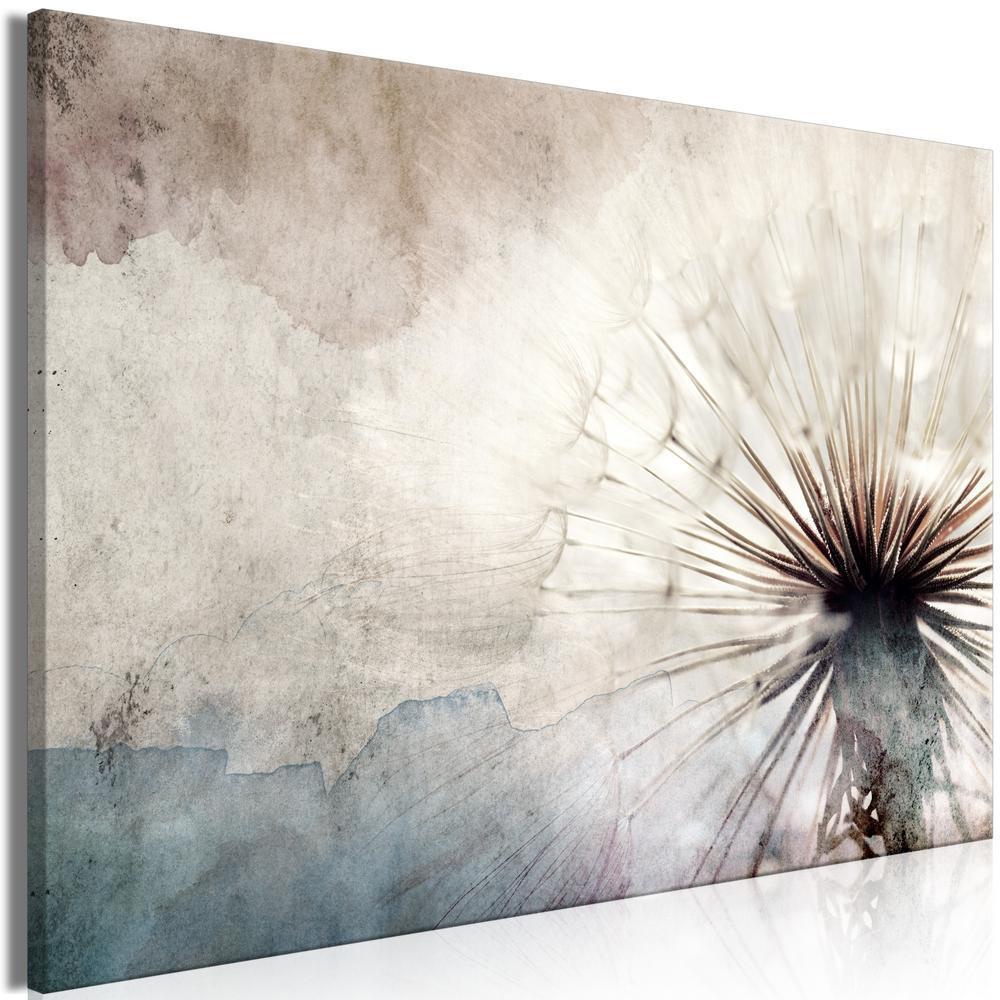 Canvas Print - Dandelions in the Clouds (1 Part) Wide-ArtfulPrivacy-Wall Art Collection