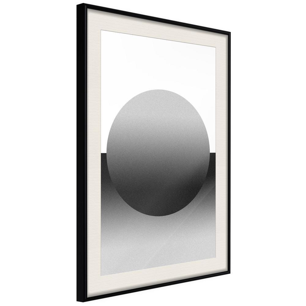 Abstract Poster Frame - Levitating Sphere-artwork for wall with acrylic glass protection