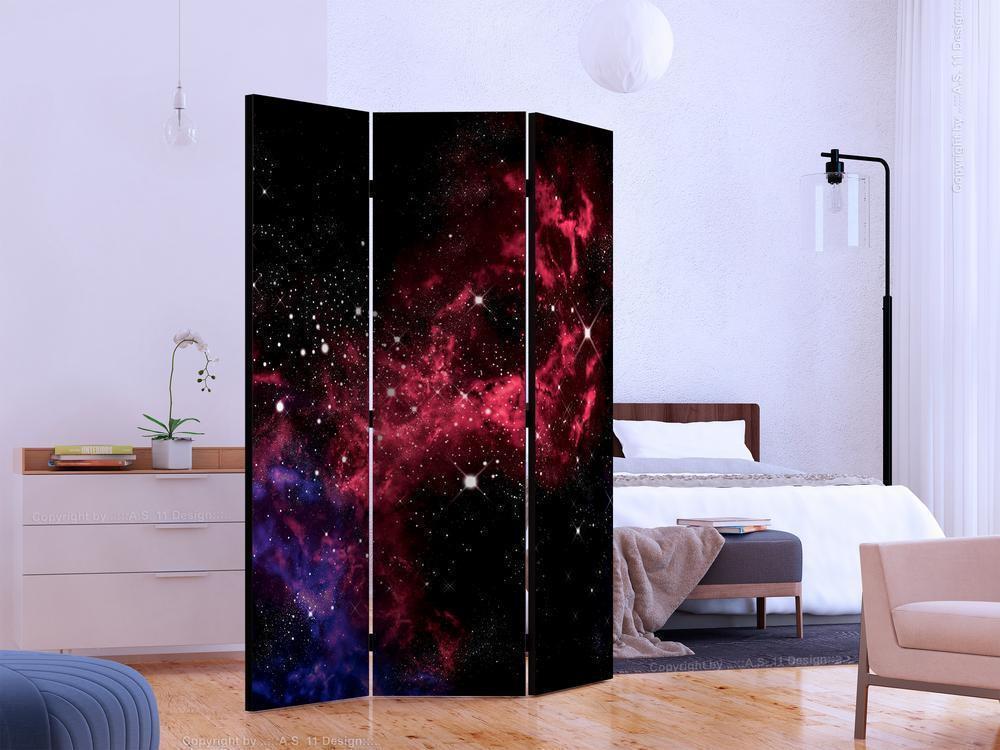 Decorative partition-Room Divider - space - stars-Folding Screen Wall Panel by ArtfulPrivacy