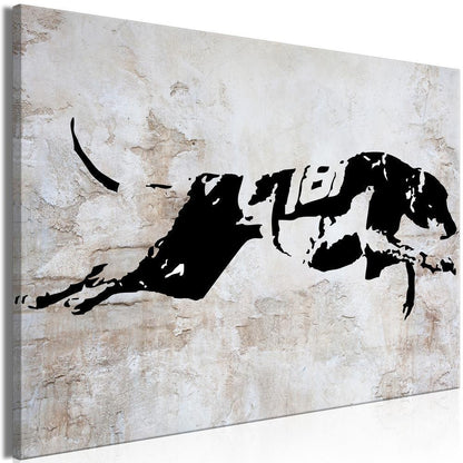 Canvas Print - Greyhound Race (1 Part) Wide-ArtfulPrivacy-Wall Art Collection
