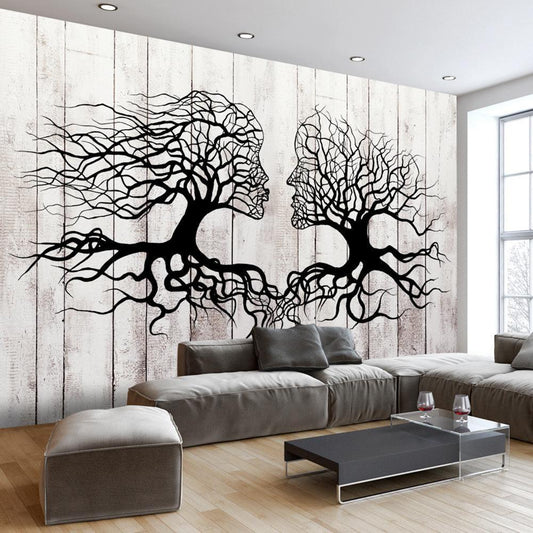Wall Mural - A Kiss of a Trees-Wall Murals-ArtfulPrivacy