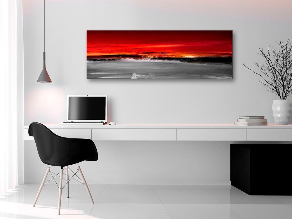 Canvas Print - Crimson Landscape (1 Part) Narrow-ArtfulPrivacy-Wall Art Collection