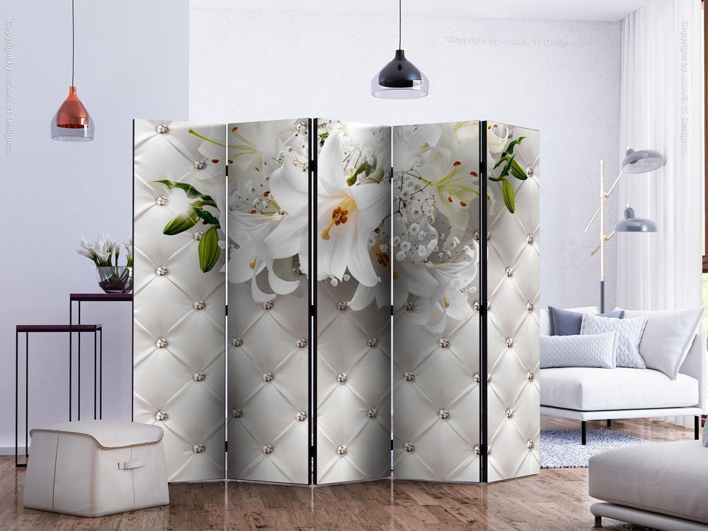 Decorative partition-Room Divider - Princess of Elegance II-Folding Screen Wall Panel by ArtfulPrivacy