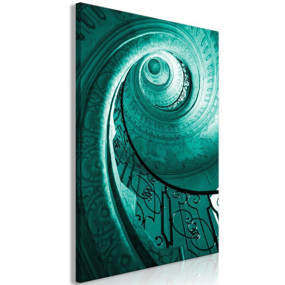 Canvas Print - Architectural Spiral (1 Part) Vertical-ArtfulPrivacy-Wall Art Collection