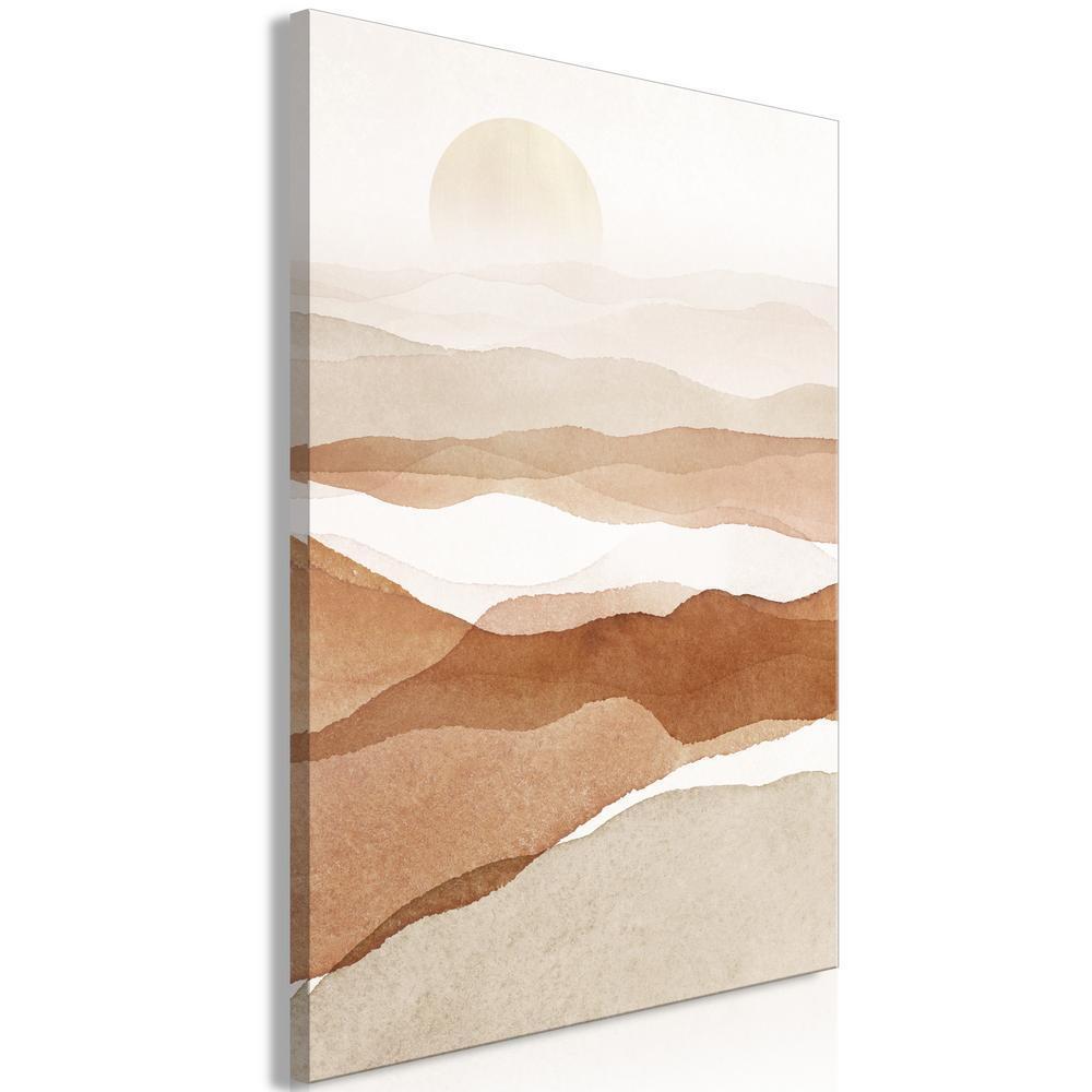 Canvas Print - Desert Lightness (1 Part) Vertical-ArtfulPrivacy-Wall Art Collection