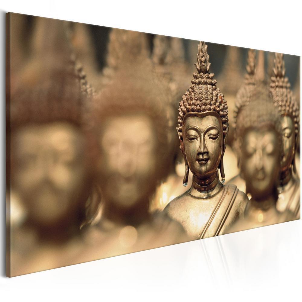 Canvas Print - Meeting (1 Part) Brown Wide-ArtfulPrivacy-Wall Art Collection