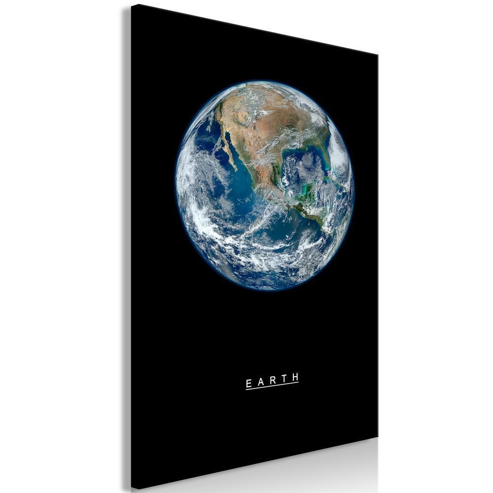 Canvas Print - Earth (1 Part) Vertical-ArtfulPrivacy-Wall Art Collection
