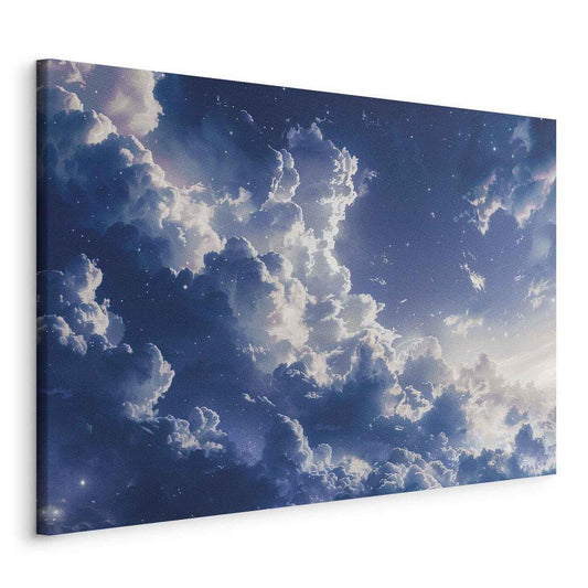 Canvas Print - Starry Clouds and Delicate Light Over a Corner of the Sky