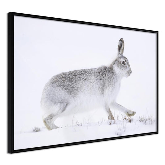 Frame Wall Art - Escape in the Snow-artwork for wall with acrylic glass protection