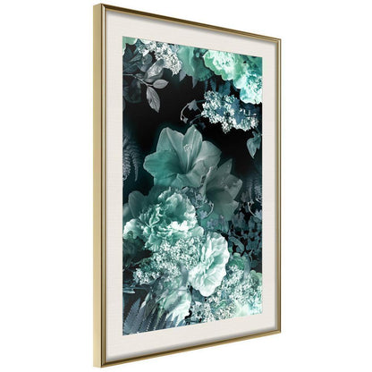 Botanical Wall Art - Frosty Bouquet-artwork for wall with acrylic glass protection