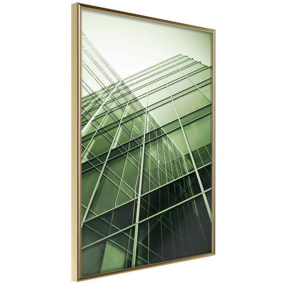 Photography Wall Frame - Steel and Glass (Green)-artwork for wall with acrylic glass protection