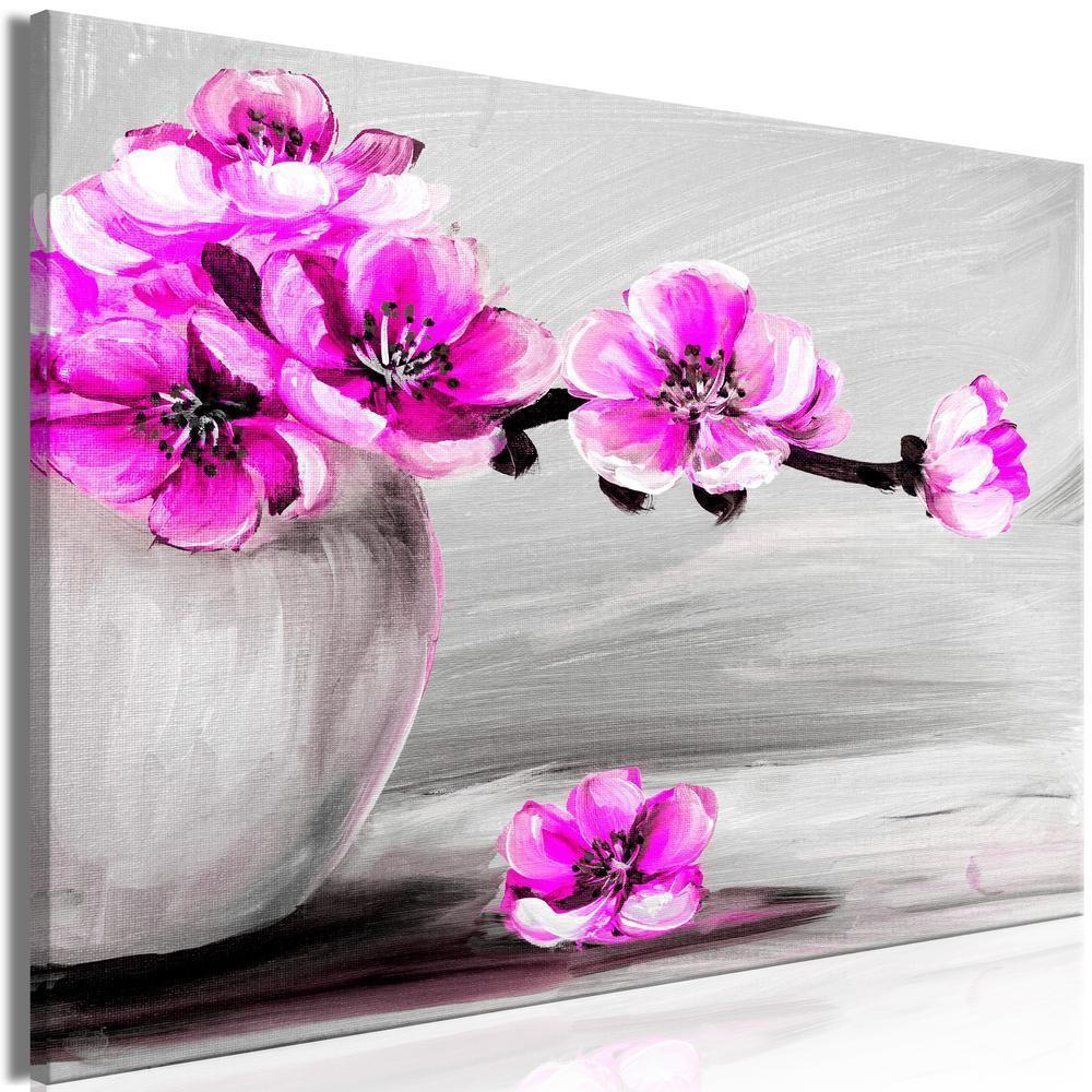 Canvas Print - Lightness of Light (1 Part) Wide Pink-ArtfulPrivacy-Wall Art Collection