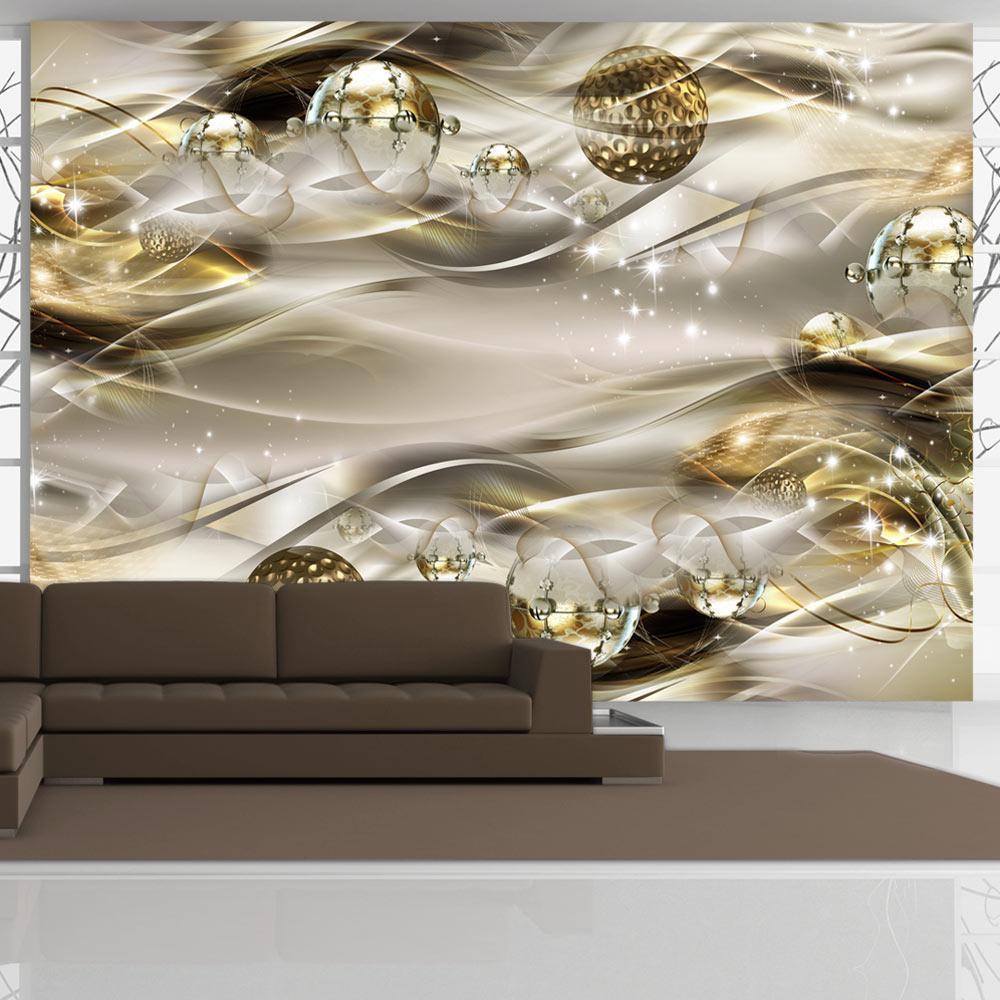 Wall Mural - Golden Nebula-Wall Murals-ArtfulPrivacy