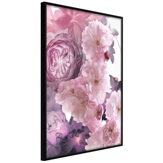 Botanical Wall Art - Pink Bouquet-artwork for wall with acrylic glass protection