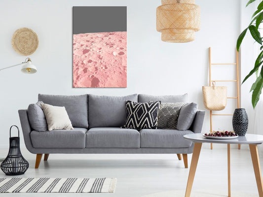 Canvas Print - Pink Moon (1 Part) Vertical-ArtfulPrivacy-Wall Art Collection