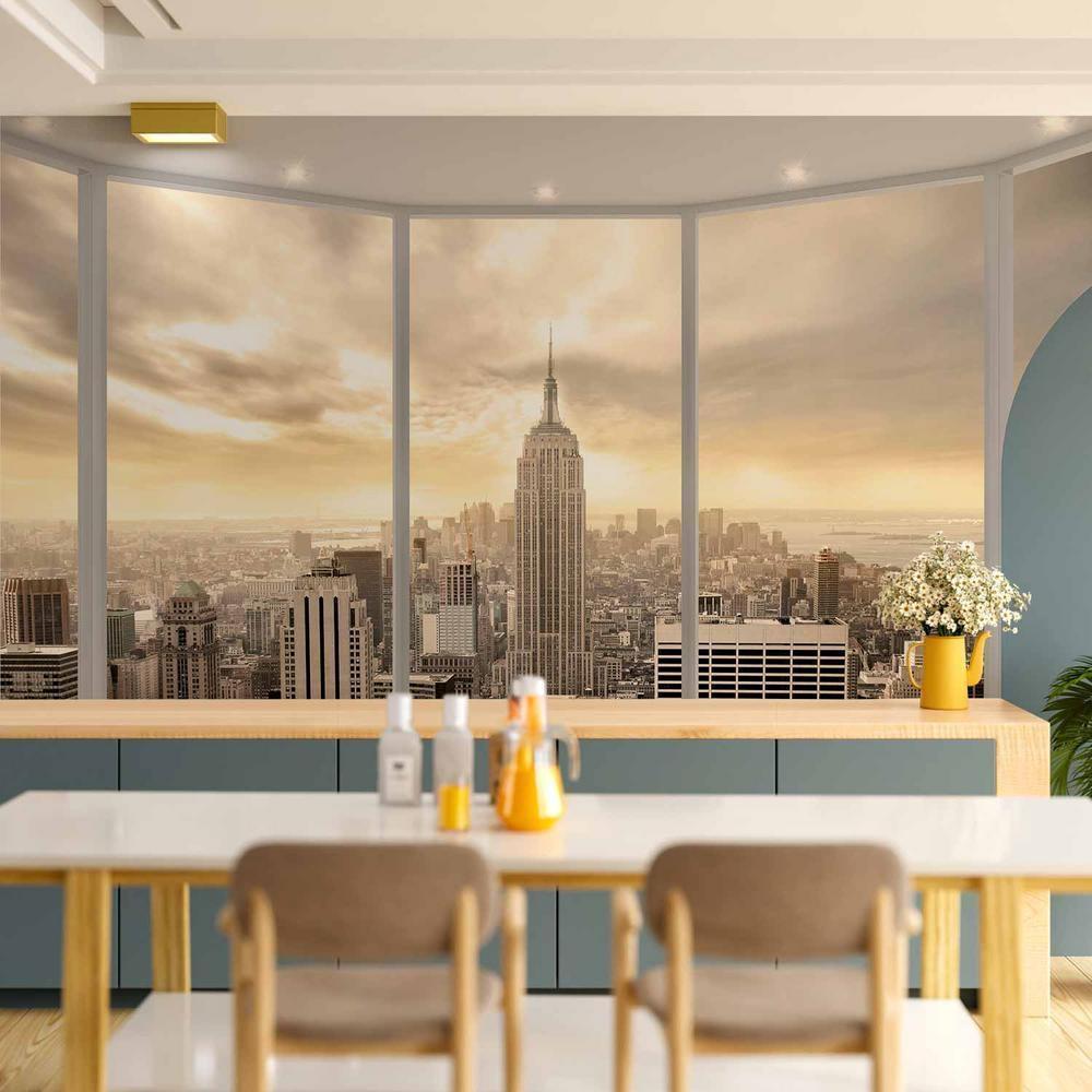 Wall Mural - Sunny morning in New York City