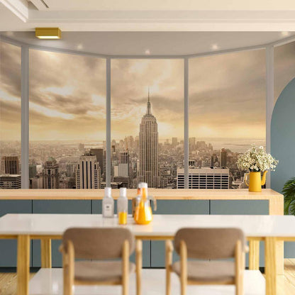 Wall Mural - Sunny morning in New York City