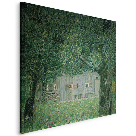 Canvas Print - Oberösterreichisches Bauernhaus (Gustav Klimt)