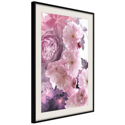 Botanical Wall Art - Pink Bouquet-artwork for wall with acrylic glass protection