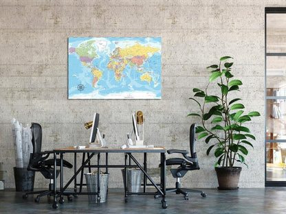 Canvas Print - Beauty of the Globe (1 Part) Wide-ArtfulPrivacy-Wall Art Collection