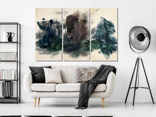 Canvas Print - Nature's Womb (3 Parts)-ArtfulPrivacy-Wall Art Collection