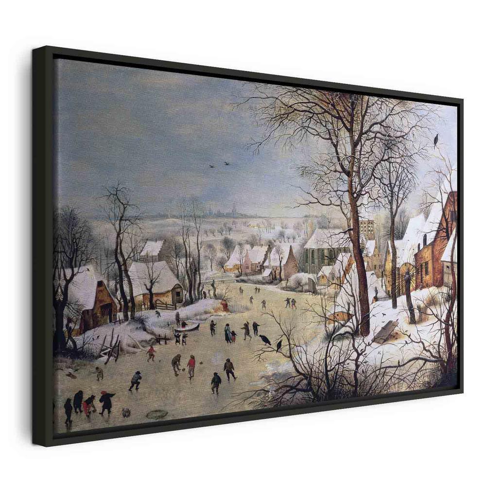 Canvas Print - Winter Landscape with Birdtrap (Pieter Bruegel the Elder)