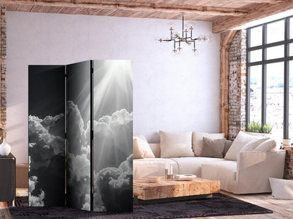 Room Divider - Hope in the Clouds: Inspiring Rays of the Sun – Awaken Emotions