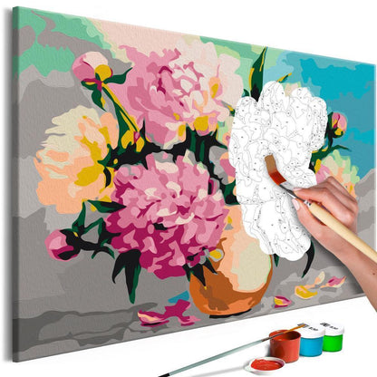 Start learning Painting - Paint By Numbers Kit - Flowers in Vase - new hobby