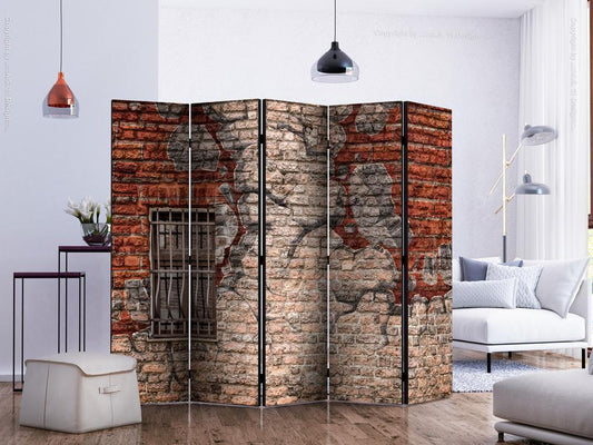 Decorative partition-Room Divider - Break the Wall II-Folding Screen Wall Panel by ArtfulPrivacy