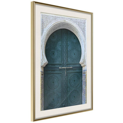 Winter Design Framed Artwork - Closed Passage (Brown)-artwork for wall with acrylic glass protection