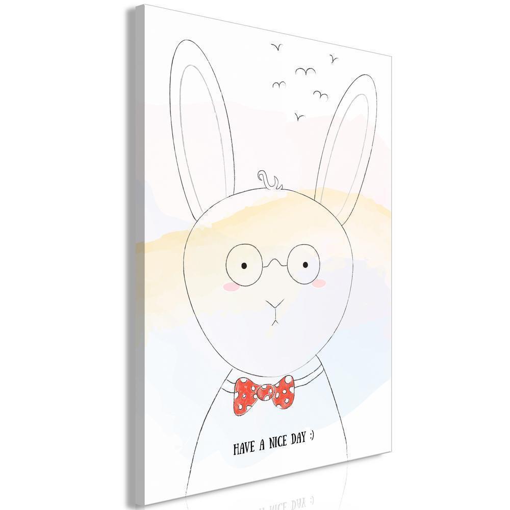 Canvas Print - Greetings from Rabbit (1 Part) Vertical-ArtfulPrivacy-Wall Art Collection