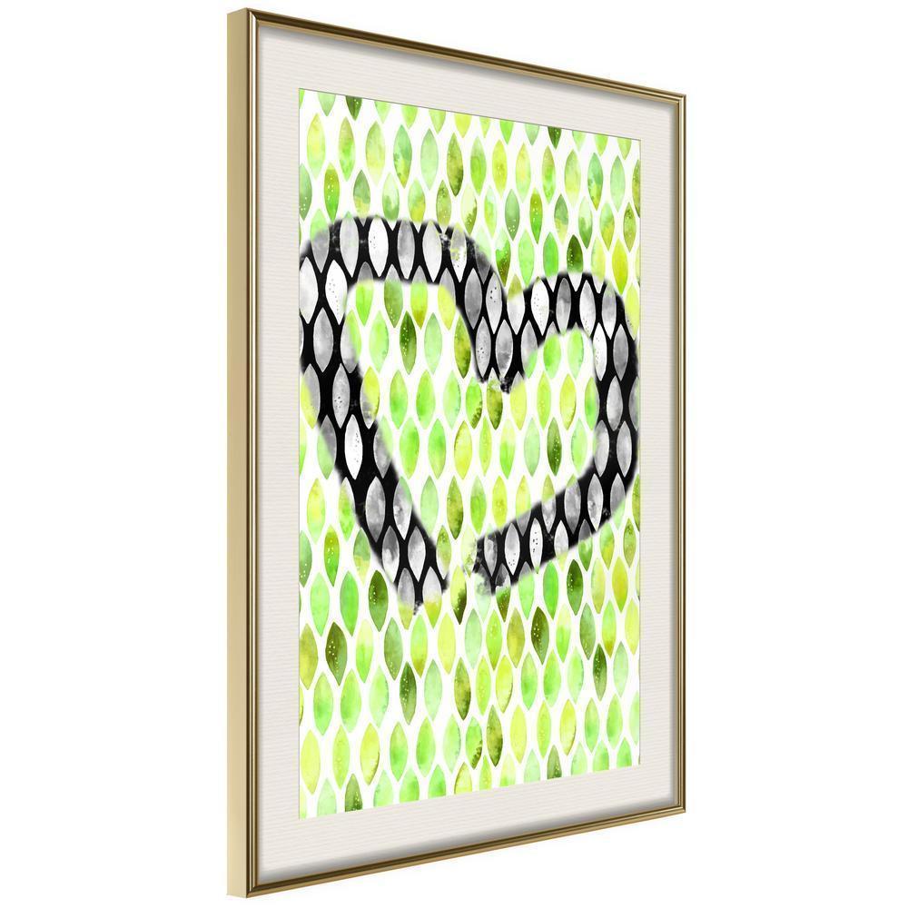 Abstract Poster Frame - I Love Limes-artwork for wall with acrylic glass protection