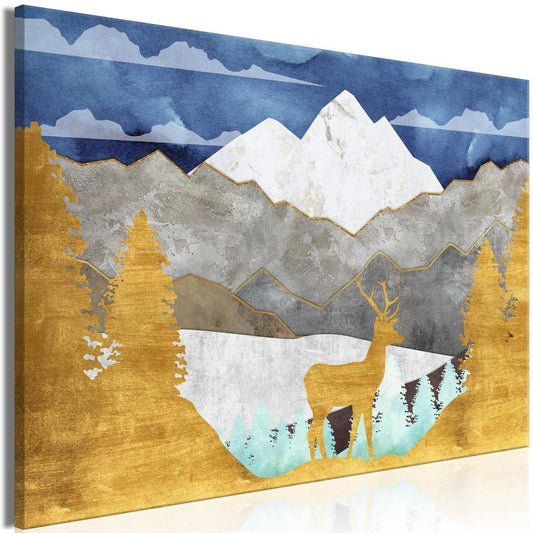 Canvas Print - Golden Land (1 Part) Wide