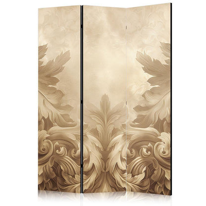 Room Divider - Carved Baroque Ornaments - Rich Composition in Sepia Colors