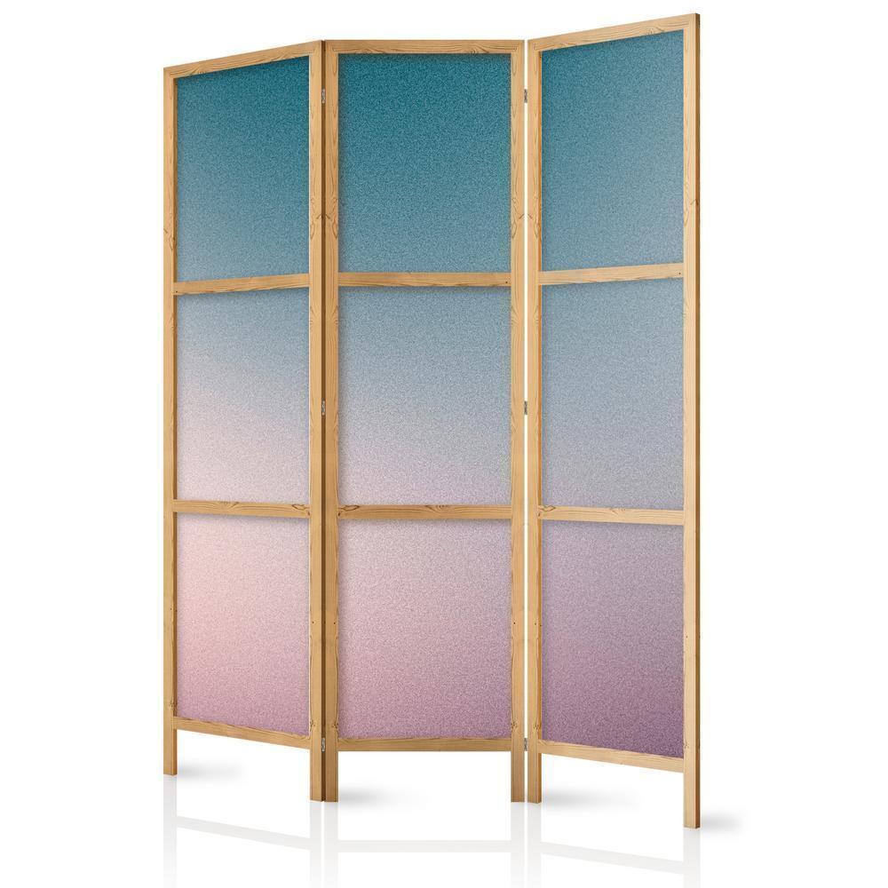 Japanese Room Divider - Nostalgic Gradient - Gradient Composition in Muted Colors