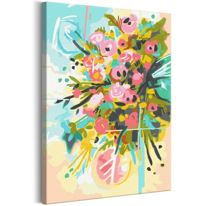 Start learning Painting - Paint By Numbers Kit - Morning Flowers - new hobby