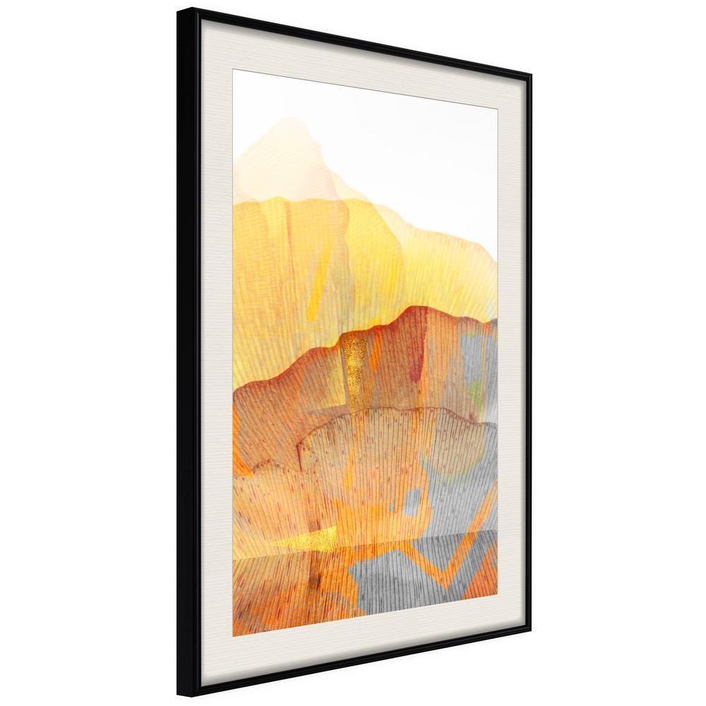 Abstract Poster Frame - Martian Landscape-artwork for wall with acrylic glass protection