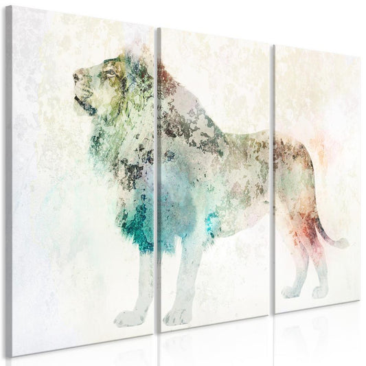 Canvas Print - Colourful King (3 Parts)-ArtfulPrivacy-Wall Art Collection