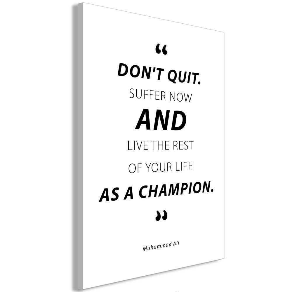 Canvas Print - Quote - Muhammad Ali (1 Part) Vertical-ArtfulPrivacy-Wall Art Collection