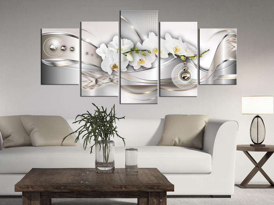 Canvas Print - Pearl Dance of Orchids-ArtfulPrivacy-Wall Art Collection