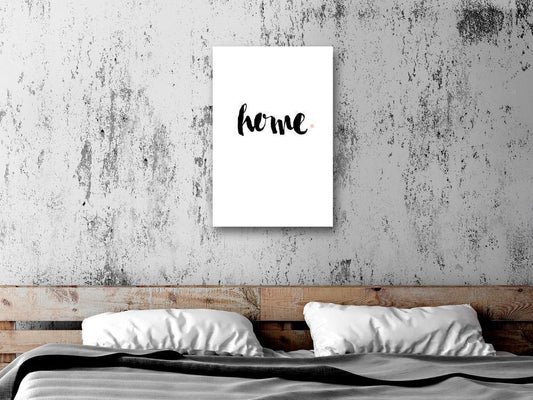 Canvas Print - Home and Dot (1 Part) Vertical-ArtfulPrivacy-Wall Art Collection