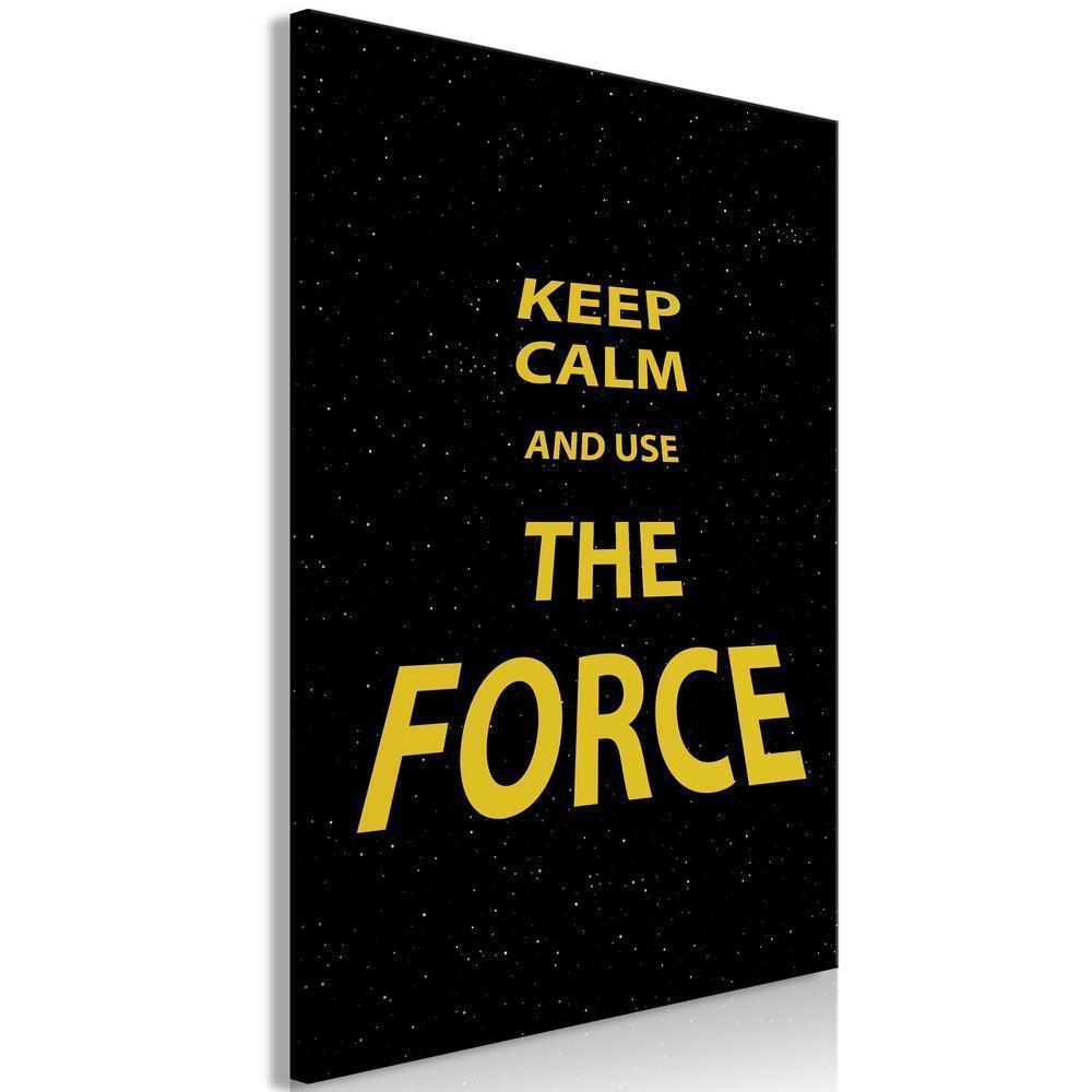 Canvas Print - Keep Calm and Ouse the Force (1 Part) Vertical-ArtfulPrivacy-Wall Art Collection